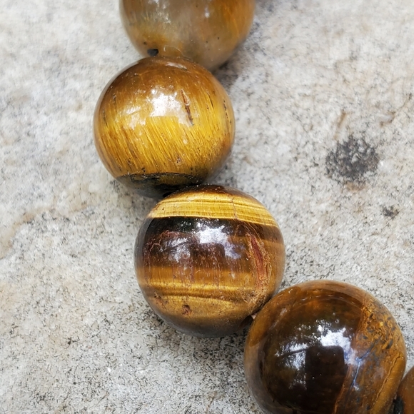Tigers Eye Beaded Bracelet Sacral Chakra NWOT - Picture 3 of 5